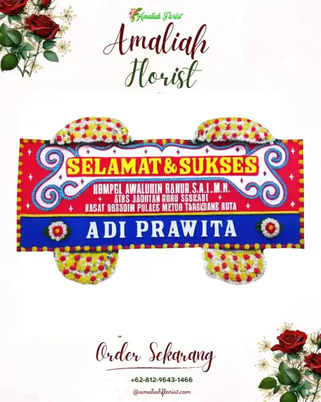 Papan Bunga Ucapan Selamat Gandarum